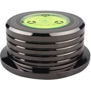 Universele 50Hz Lp Vinyl Platenspeler Disc Draaitafel Stabilizer Met Niveau Aluminium Legering Gewicht Clamp