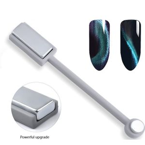 Double Headed Sterke Magnetische Pen Gereedschap Nail Art Magneet Stok 9D Kat Magnetische Voor Nail Gel Polish Lijn Strip Effect