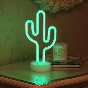 YIYANG LED Nachtlampje Slaapkamer Cactus Home Party Decoratie Wandlamp Batterij Nachtlampje voor Kinderen Muur Creatieve Neon Lichten
