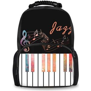 Forudesigns Stijlvolle Reizen Grote Capaciteit Rugzak Mannen Piano Met Muziek Noot Patroon Student School Rugzakken Kids Mochila