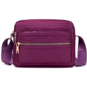 Vrouwen Mode Effen Kleur Rits Waterdichte Nylon Schoudertas Vrouwelijke Crossbody Tas Dames Bolsa Waterdichte Reizen Messenger Bag