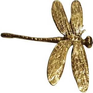Zuiver Koper Dragonfly Handgrepen Gold Lade Kast Deur Kast Trekt Knoppen 449C