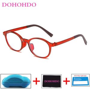 Dohohdo Baby Anti-Blauw Licht Brilmontuur Rood Roze Groen Frame Kinderen Goggle Vlakte Bril Kids Brillen eyewear