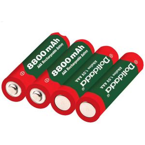 Aaa Batterij 8800 Mah Oplaadbare Batterij Aaa 1.5 V 8800 Mah Oplaadbare Alcalinas Drummey + 1 Pcs 4-mobiele Batterij Oplader