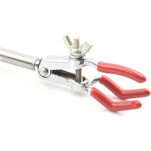 Buis Klem Houder Klem Bereik 0-30 Mm Lab Enkele Aanpassing Drie Prong Extension Kolf Clip Laboratorium Benodigdheden