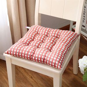 Grijs Grid Zitkussen 40*40Cm Student Kruk Zachte Pad Thicken Eetkamerstoel Mat Kussens Tatami Pads Voor home Decor Vierkante Kussen