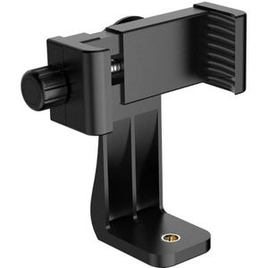 Statief Mount Telefoon Clip Verticale Beugel 360 Graden Draaibare Statief Adapter Voor Iphone Samsung Xiaomi Huawei