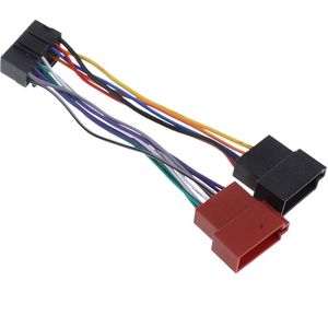 Auto Radio Adapter Kabel 16pin Din Iso Socket Voor Jvc Verbindingen