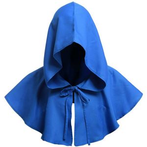 Halloween Middeleeuwse Hooded Cloak Gothic Jas Vampire Gewaden Cosplay Fancy Dress Mantel Hood Cape Volwassen Partij Hoeden
