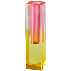 Modern Regenboog Kleur Bud Vaas Tafelblad Glas Vazen Luxe Decoratieve Acryl Crystal Nordic Kamer Decoratie Thuis