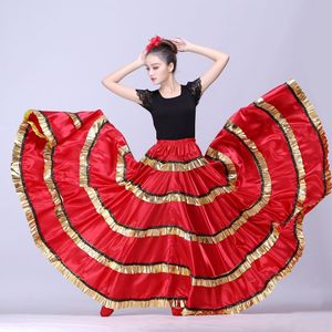 Flamenco Dans Rok Buikdans Rok Spaanse Flamenco Kostuum Maxi Jurken