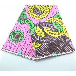 Nigeria Ankara Afrikaanse Wax Roze Prints Stof Wax Stof Gegarandeerd Batik 100% Katoen