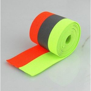 (7 Kleur Voor Kiezen) 40Mm X 15Mm X 1Meter Reflecterende Elastische Tape Band Koord Riem Stof