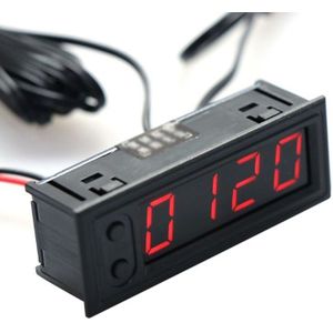Auto Klok Led Display Voltage Voltmeter Thermometer Tijd Tafel Klokken Digitale Klok Voltmeter Horloge Voor Auto Automotive Interieur