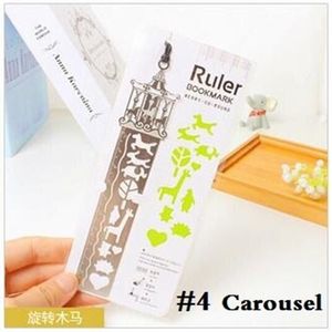 24 Stks/partij Korea Zakka Vintage Hollow Stijl Roestvrij Stalen Liniaal 10Cm Bookmark Diy Gereedschap Studenten Prijs Briefpapier