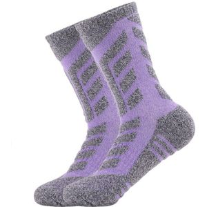 Vrouwen Warme Herfst Winter Sokken Zachte Kussens Laag Outdoor Sport Mid Calf Crew Sokken Voor Wandelen Trekking Camping Snowboarden