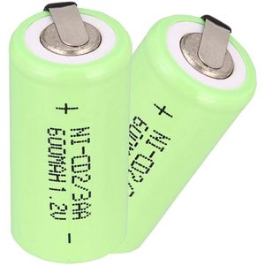 2 ~ 16 Pcs Anmas Power 1.2 V 600 mAh Ni-CD 2/3 AA ni-cd Oplaadbare Batterij groene Kleur