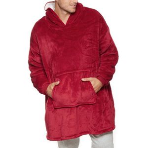 Winter Warmer Thermische Sweater Soft Hoodie Comfy Nachtkleding Wearable Fleece Deken Sweatshirt Badjas Voor Vrouwen Mannen Junior