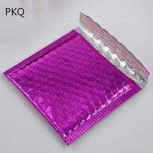 50 Stks/partij Goud Gealuminiseerd Folie Metallic Bubble Mailer Cd/Dvd 15*13 Cm Kleurrijke Bubble Envelop bubble Film Shock Tas