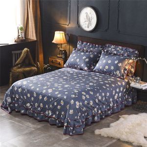 Bed Rok Polyester Afdrukken Type Multicolor Bedcover Zachte Sprei Slaapkamer Bruiloft Decor King Size Geen Kussensloop Yaapeet