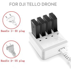 1100 mAh TELLO Charger 4in1 Multi Battery Charger Hub voor DJI TELLO Drone Intelligente Vlucht Batterij Quick Opladen US/ EU Plug