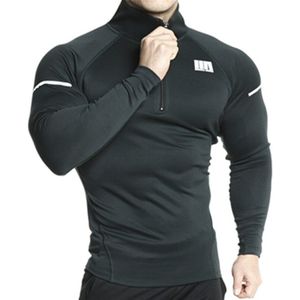 Autumn Men's Sports T Shirt Casual Long sleeve T Shirt Gyms Mens fitness Clothing Trend Casual Slim Tee Tops