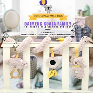Baby Muziek Bed Infant Cribs Opknoping Speelgoed Pasgeboren Wandelwagen Spiraal Bell Decoratie Met Spiegel