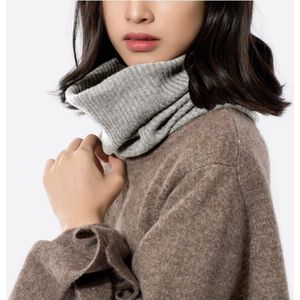 Kasjmier Ring sjaal trui kragen basic herfst en winter mode thermische gebreide uitlaat sjaal Pashmina Effen sjaals