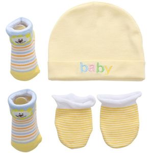 Herfst Winter Baby Muts En Wanten Meisje Jongen Cap Sokken Comfy Infant Hoed & Handschoenen Katoen Peuter Pasgeboren Baby Accessorise voor 0-3