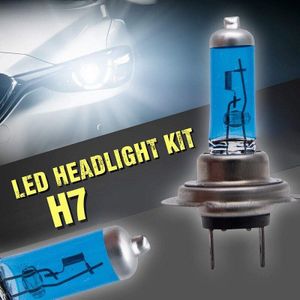 Xenon Wit Koplamp Lamp H7 2Pcs 12V Koplamp Lamp Super Heldere Halogeenlamp Hoge Effect Voertuig 100W auto Mistlamp