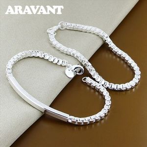 925 Zilveren 2 Stks/set Armbanden Sets Voor Vrouwen Mannen Liefhebbers Mode-sieraden