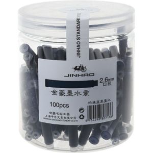 100 pcs Jinhao Universele Blauw Vulpen Inkt Sac Cartridges 2.6mm Vullingen School Kantoorbenodigdheden 10166