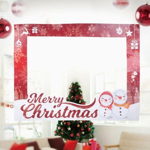 Kerst Fotolijst Prop Selfie Fotoshoot Frame Xmas Banner Photo Booth Decoratie