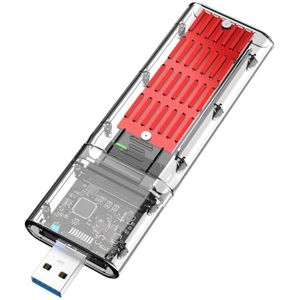 Externe M.2 Ngff Sata Ssd Behuizing Hoge Snelheid USB3.0 Gen1 5 Gb/s Transparante Sata Ssd Hard Drive Case Voor Pc