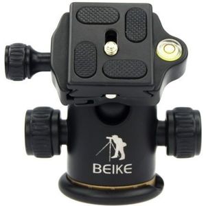 BEIKE Aluminium BK-03 Statief Balhoofd + Quick Release Plate Pro Camera Statief Max belasting 8 kg
