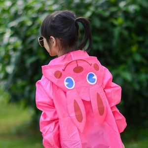 Cartoon Dier Stijl Kinderen Regenjas Kids Jongens Meisjes Waterdicht Jumpsuit Hooded Winddicht Regenkleding Student Poncho