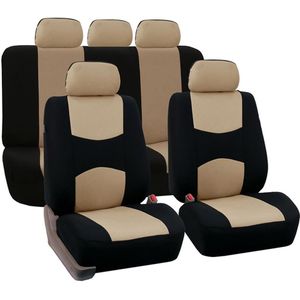 9Pcs Auto Stoelhoezen Voor Achter Hoofdsteunen Volledige Set Auto Seat Cover, universal Fit Voor Auto/Truck/Van/Suv