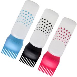 3Pcs Plastic Handig Praktische Duurzaam Shampoo Flessen Haarverf Containers Haarkleuring Gereedschap Met Kam Voor Haar Styling Sal