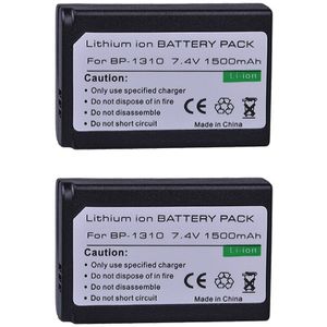Tectra 2 pcs BP-1310 BP 1310 BP1310 Batterij voor Samsung NX11 NX20 NX5 NX10 NX100 Camera Batterij 1500 mAh