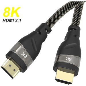 8K Hdmi Kabel, Hdmi 2.1 Kabel, Hdmi Kabel 8K, 4K @ 120Hz, 8K @ 60Hz,48Gbps, Hdcp 2.2, 4:4:4 Hdr, DTS-HD Earc Voor Hdtv Pc PS4 Projector