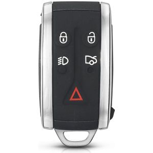 Duurzame Auto Afstandsbediening Slimme Sleutels Cover Black Shell Met 5 Knoppen Forjaguar X Xf Xk