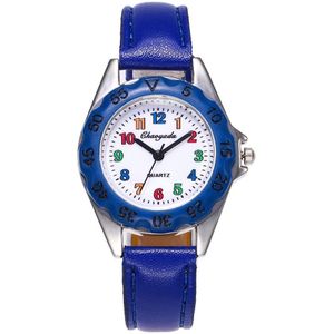 Kinderen mooie 6 kleuren dial lederen horloge kleine jongens en meisjes klok Reloj de cuarzo xmas kerst