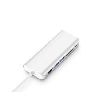 USB Type C Naar HDMI HUB Adapter voor MacBook Samsung Galaxy S10/S9 Dex USB-C Naar SD Kaartlezer RJ45 PD Power HDMI Converter