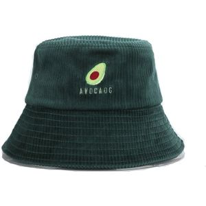 visser hoed vrouwen herfst en winter Japanse avocado borduurwerk wilde corduroy grote rand hoed reizen zon emmer hoed