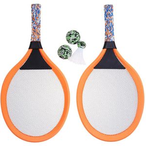 1 Paar Kinderen Tennisracket Kids Palying Badminton Ovale Rackets Spel Rekwisieten Voor Kleuterschool Basisschool Outdoor Sport (