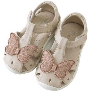 DB12880 Dave Bella Baby Meisje Zomer Sandalen Khakisandals Schoenen Baby Sandalen