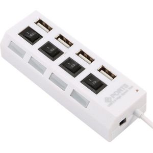 Binful Multi 4/7 Poorten Hoge Snelheid USB Hub 2.0 480 Mbps Hub USB Op/Off Schakelaar Draagbare USB Splitter Randapparatuur accessoires