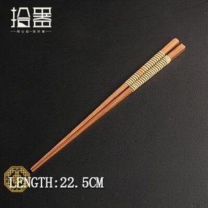 Handgemaakte Japanse Natuurlijke Eetstokjes Hout Bamboe Sushi Sticks Servies Herbruikbare keuken Gereedschappen Vintage Eetstokje Accessoires