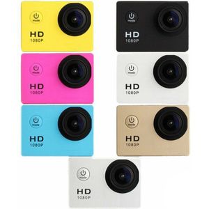 Draagbare Waterdichte Sport Camera HD DV Auto Actie Video Record Camcorder Zwart