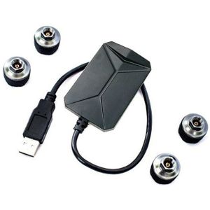 Silverstrong Bandenspanningscontrolesysteem Usb Tire Sensoren Alarm Monitoring Systeem 4Pcs/Kit Voor Android Radio